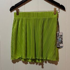 NWTFuture Collective Lime Green Skirt! Size xs